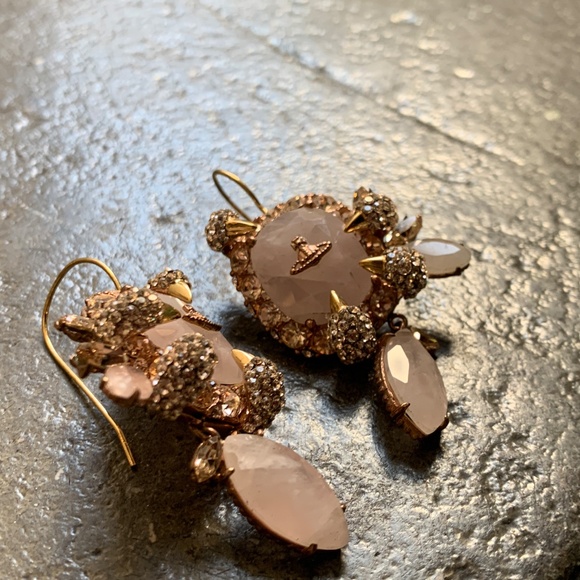 Vivienne Westwood INSANE Rare Claw Series Swarovski Crystal and Stone Earrings - Picture 5 of 11